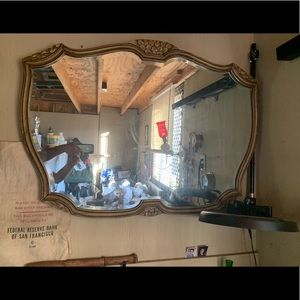 Antique wall mirror